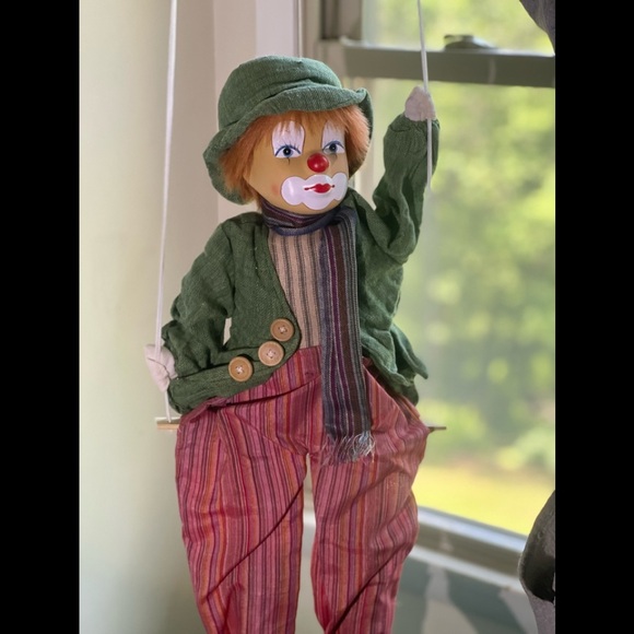 Rare Vintage 1960’s Hand Painted Porcelain Swinging Clowns - Picture 11 of 15